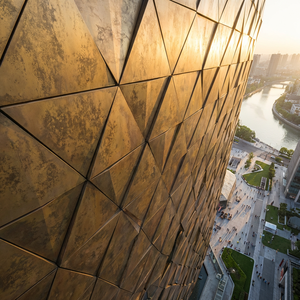 Custom Modern Antique Bronze Anodized Aluminum Veneer Eco-Friendly <strong>Decorative</strong> Curtain Wall Cladding <strong>Panel</strong> for <strong>Outdoor</strong> Building - Product Image 2