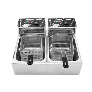 Kangyang cocina comercial asado cocina en doble cónica de moda venta plátano frito freidora doble tanque <span class=keywords><strong>horno</strong></span> máquina - Product Image 1