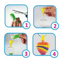 Vente chaude Éducatif Enfants Doux Sable Art Artisanat Non-toxique Glitter Sable Art Arc-En-Ciel Étoile Forme Bouteille DIY Décoration pour Chambre
