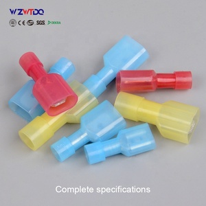 Điện Plug-in loại Báo Chí lạnh Spade thiết bị đầu cuối dây uốn nối 22-18 AWG fdfn Nylon đầy đủ cách điện nữ disconnector - Product Image 4