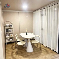 Chine 20 pieds 40 pieds Guyana Maison préfabriquée Extensible Conteneur Pliant Maison Acier Panneau Sandwich Villa Sommeil Utilisation Chambre à vendre CASA