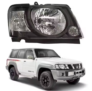 Phares Avant LED Neufs Monobloc Noirs Condition Neuf pour Nissan Patrol Y61 2005, Éclairage Extérieur Automobile Couleur 6000K - Product Image 1