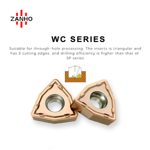 Zanho wcmx spmg spmt loạt PVD tráng cacbua khoan chèn cho mù & thông qua các ứng dụng lỗ OEM tùy chỉnh cnctool - Product Image 3