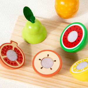 Juguete de simulación de rol para niños, juego de corte de frutas de madera, entrenamiento de habilidades manipulativas para jardín de infantes, juguete educativo de madera para niños - Product Image 5