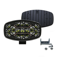 Luz de Trabajo CIGO de 9 Pulgadas y 19 LED de Aluminio, 10-60V, IP67 Impermeable, Doble Color Blanco y Amarillo, 8000LM, Luz de Conducción para Camionetas Todoterreno