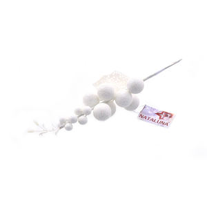 Rama con bayas blancas brillantes - Product Image 1