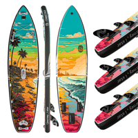 ITAOSTAR Planche de paddle gonflable (SUP) 11'6"x35"x6" - Portable, 5 ailerons, pour lacs et rivières