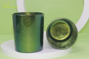 Bocaux de bougie en verre à paillettes multicolores de qualité luxueuse, fournisseurs chinois - Product Image 4