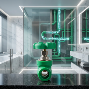 Válvula de Cierre DEKKO Verde PPR con Conexión Hembra, Accesorio de Plomería Resistente a la Corrosión, Estándar Métrico, Garantía de 50 Años, Bajo Costo - Product Image 1