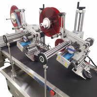 Machine d'étiquetage linéaire à surface plane en acier inoxydable 304 de Zhongjie Industrial Electric avec système de pagination et de tri automatique, emballage en caisse en bois