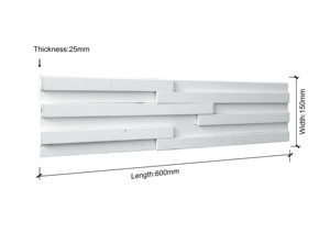 Panneau mural <span class=keywords><strong>intérieur</strong></span> en bois massif <span class=keywords><strong>Brique</strong></span> <span class=keywords><strong>décorative</strong></span> 3d Lambris muraux en bois blanc pour murs - Product Image 3