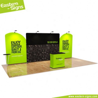 Stand d'exposition modulaire 3x6 m pour salon professionnel, vêtements de sport, avec éclairage LED, structure en aluminium, design de stand d'exposition