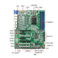 Motherboard Industri ATX LGA1200 Chipset Intel Q470 7 Port LAN Gigabit 4 DDR4 128GB untuk Generasi ke-10 Core I7/I5/I3 Mainboard IPC