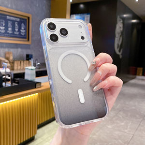 Coques de téléphone intelligentes magnétiques brillantes pour iPhone 17 Pro Max, 16, 15 Plus, 14, 13, 12 Pro, et coque de protection sans fil pour iPhone 17 Air - Product Image 2