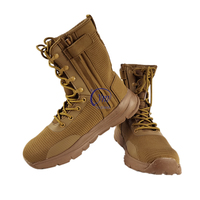 Vente en gros Chaussures imperméables en caoutchouc et cuir Bottes tactiques de randonnée dans le désert