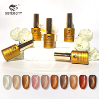 Vernis à ongles gel magnétique œil de chat français 15 ml pour nail art DIY, gel UV/LED réfléchissant scintillant en flacon