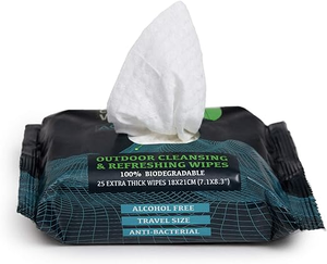 Lingettes nettoyantes et rafraîchissantes pour l'extérieur OEM Lingettes biodégradables organiques pour le <span class=keywords><strong>corps</strong></span> personnalisées - Product Image 2