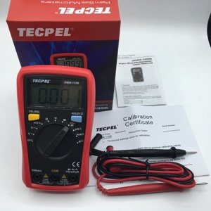 TECPEL DMM 135B 3 1/2 หลัก 1,999 หน่วย เครื่องทดสอบสำหรับใช้งานในอุตสาหกรรม ตัวบ่งชี้แบตเตอรี่ต่ำ 0-250V/0-10A - Product Image 2