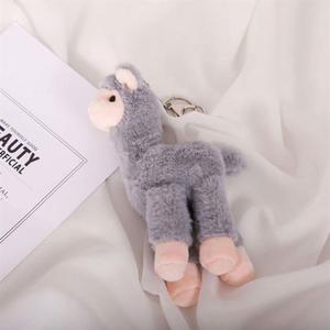 Vente en gros de mini porte-clés animaux en peluche kawaii lama alpaga jouets poupées animaux porte-clés en peluche mignon - Product Image 6