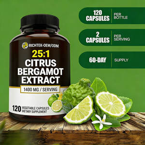 Oem Suplementos Herbal Citrus Bergamota Cápsulas 50% Polifenóis Citrus Bergamota Extrato - Product Image 3