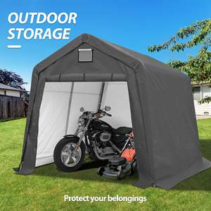 <span class=keywords><strong>Abri</strong></span> de stockage extérieur portable robuste 10 'x 10' avec porte à glissière enroulable pour générateur, véhicules, <span class=keywords><strong>moto</strong></span> - Product Image 6