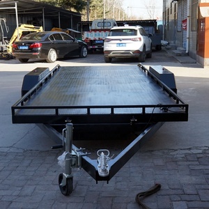 Expédié en 7 jours, en stock : <span class=keywords><strong>Remorque</strong></span> de transport de voitures hydraulique inclinable noire, 2 essieux, capacité de charge 2000 kg, avec frein électrique neuf. - Product Image 5