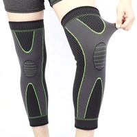 Manchons de soutien Anti-glisse en maille, manches pour les genoux, Extra-longues, pour le Basketball, l'arthrite, le cyclisme