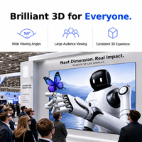 Mur LED 3D polarisé passif Bestar avec profondeur immersive et visionnement sans scintillement pour salles d'exposition d'entreprises et centres de marques