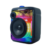 Haut-parleur portable 6,5 pouces BT 5.0 20W avec LED RGB, microphone sans fil, 2 micros, prise en charge de la carte mémoire, contrôle par application, pour utilisation en extérieur, à la maison, en soirée, par les DJ