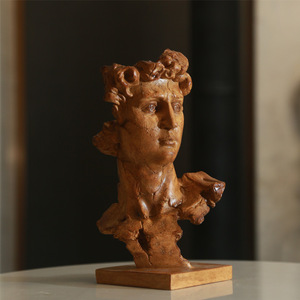 Réplica <span class=keywords><strong>de</strong></span> la Estatua <span class=keywords><strong>de</strong></span> Resina del David <span class=keywords><strong>de</strong></span> Miguel Ángel - Adornos Creativos <span class=keywords><strong>de</strong></span> Resina y Yeso para la Cabeza, Escultura Nórdica Artística, Figura <span class=keywords><strong>de</strong></span> Medio Rostro del David - Product Image 3