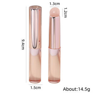 Logo personnalisé Pinceau à poussière pour les lèvres avec manche en cristal Applicateur de fard à paupières pour rouge à lèvres Plaques d'estampage pour ongles Brosse à ongles en <span class=keywords><strong>silicone</strong></span> - Product Image 6