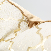 Housse de coussin moderne nordique dorée taie d'oreiller carrée de luxe 30x50 45x45 50x50 pour salon canapé Jacquard housse de coussin