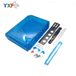 For <strong>WII</strong> Full Shell Case Housing Replacement Parts for <strong>WII</strong> Game <strong>Console</strong> Cover With Little Parts Transparent Blue - Product Image 2