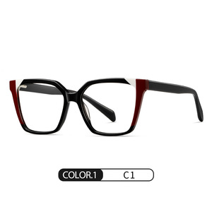 2024 vente en gros de nouvelles lunettes anti-bleu mode Anti lumière bleue composition multicolore monture de lunettes en acétate logo personnalisé pour les femmes - Product Image 2