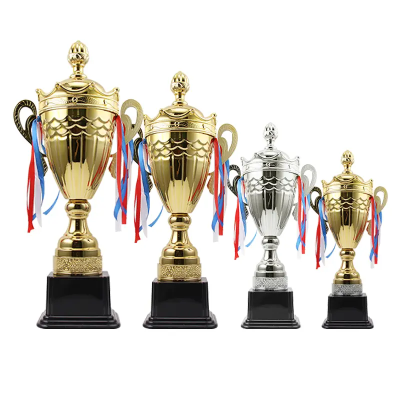 Trofeo della grande tazza della corona del metallo dei campioni di alta qualità di vendita calda 2023 per la partita di sport