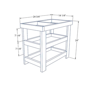 <span class=keywords><strong>Mesa</strong></span> de Actividades de Madera para Niños con Estante de Almacenamiento de 3 Niveles para Materiales de Arte, Juguetes y Libros para la Habitación Infantil - Product Image 4