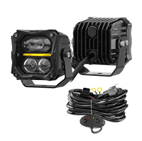 Projecteur de travail LED DXZ haute luminosité 50W 3 pouces, blanc ambre, spot DRL, pour mise à niveau et remplacement, modèle 3C01 pour tout-terrain