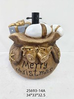 Support de sapin de Noël MGO avec motif sac cadeau Père Noël, base décorative Joyeux Noël pour la décoration des fêtes, OEM ODM disponible