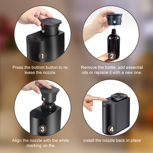 2025 venta al por mayor nuevo difusor nebulizador de batería recargable inteligente para interiores sin agua silencioso Mini difusor de aceite aromático USB para el hogar - Product Image 6