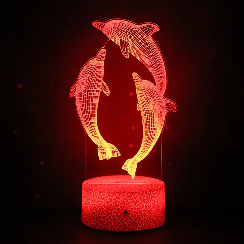 Hot Sale Kinder geschenk 3d visuelle Wirkung Led Tisch lampe Nachtlicht für Schlafzimmer