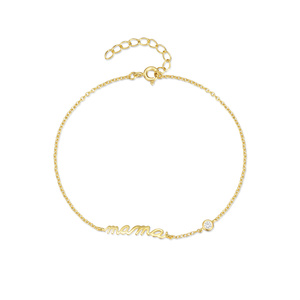 Pulsera CANNER S925 de Plata de Ley con Letra Mama, Elegante y Lujosa con Circonita Cúbica, Pulsera para Mamá, Regalo para el Día de la Madre - Product Image 1