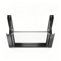 Porte à battant à ouverture intérieure, cadre ultra-fin en alliage d'aluminium, double vitrage, avec bande de caoutchouc silencieuse anti-collision