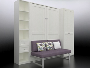 Platzsparendes Premium-Klappbett mit Robustem Rahmen und Polsterung, Vertikaler Murphy-Bett-Mechanismus mit Hardware - Product Image 6