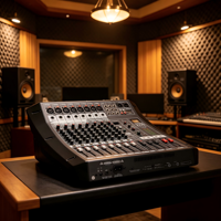Consola de Mezclas Profesional Bluetooth de 8 Canales IPALead MC-208, Sonido Envolvente, Mezclador Dual de Plástico, Controlador de DJ MP3, 48V