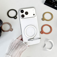 Support de téléphone de bureau magnétique rotatif à 360 degrés, hauteur réglable, conception flexible à amortissement puissant, en alliage de zinc avec patin adhésif universel
