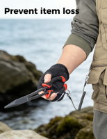 Pince de pêche multifonctionnelle en acier au carbone de 11 pouces, à bec long, antirouille, durable, haute dureté, dégaineur d'hameçons et coupe-anneaux brisés