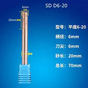 CNC Chống Mài Mòn Thiêu Kết Kim Cương Khắc Công Cụ Cứu Trợ Đáy Phẳng Kim Cương Khắc Router Bits Cho Đá Granite