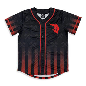 Camiseta de Béisbol Unisex Personalizada con Estampado por Transferencia de Calor, Spandex/Poliéster, Ropa Deportiva al por Mayor para Adultos, Tallas Grandes, Protección UV - Product Image 2