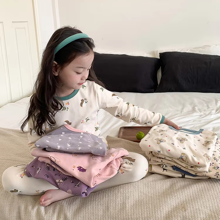Wholesale Girls Sleepwear Polka Dot Printed