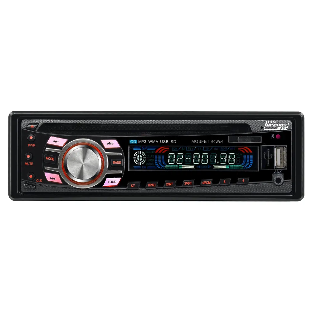 Récepteur Radio bluetooth universel 1 Din lecteur Mp3 Autoradio Aux Usb Fm Cd Vcd Dvd lecteur de voiture